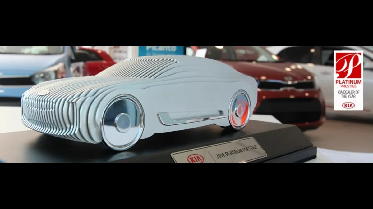 Mantles Kia Dealership Award