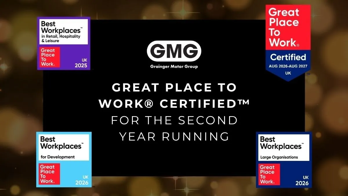 Grainger Motor Group Earns 2026-27 Great Place To Work Certificate