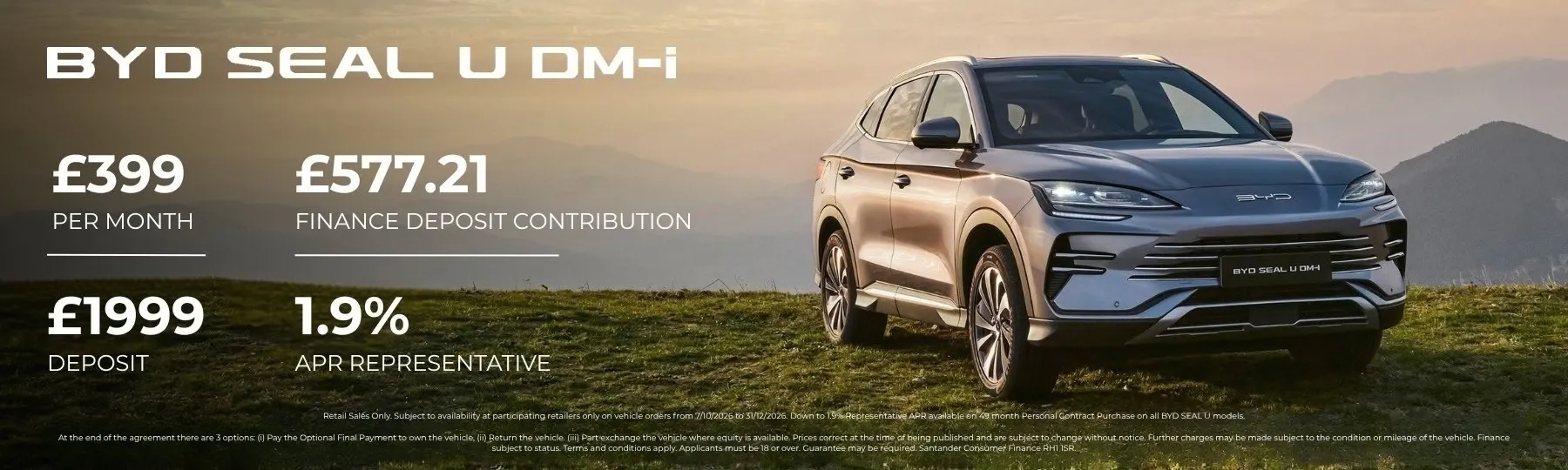 New BYD Seal U DM-i New Car Offer