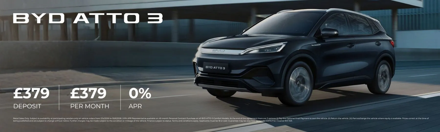 byd ATTO 3 New Car Offer