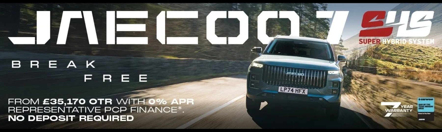 jaecoo 7 SHS New Car Offer
