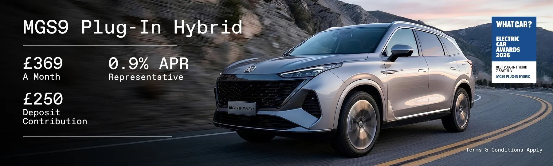 MGS9 Plug-In Hybrid New Car Offer