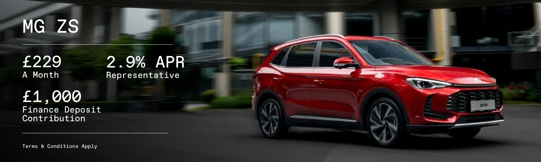 MG ZS New Car Offer