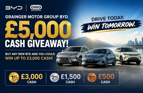 Grainger Motor Group BYD £5,000 Cash Giveaway