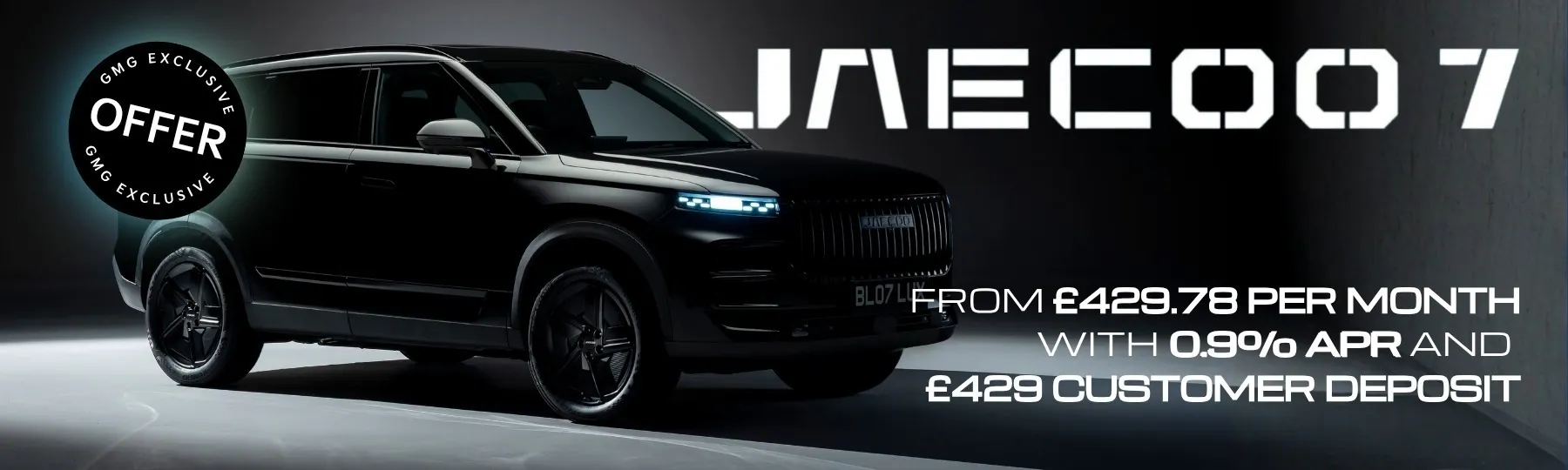 jaecoo 7 SHS P Black Luxury GMG Exclusive Offer