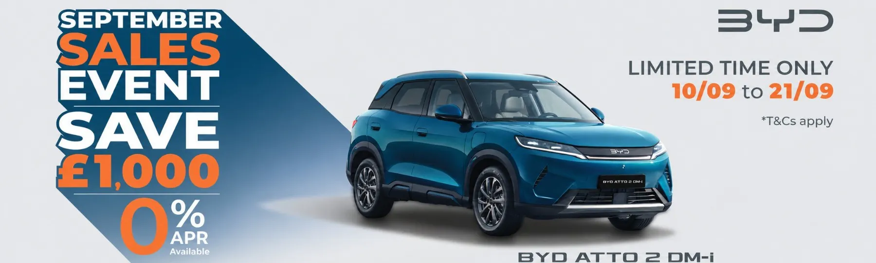 New BYD Atto 2 DM-i Event Offer